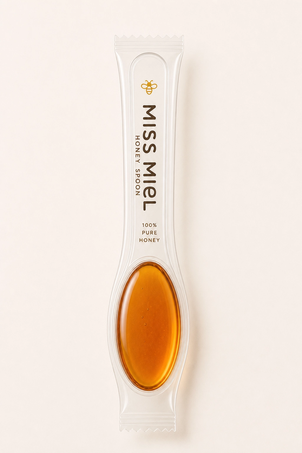 Private label honey spoons and honey pods packaging for hotels and brands in India