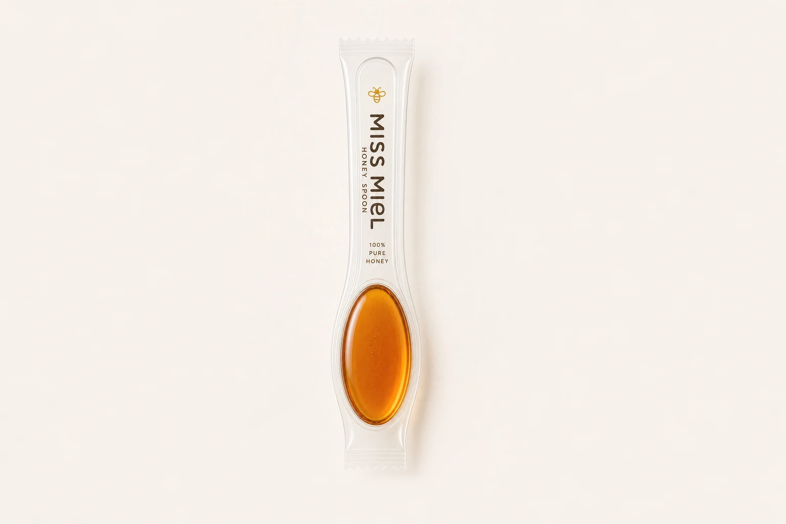 Private label honey spoons and honey pods packaging for hotels and brands in India